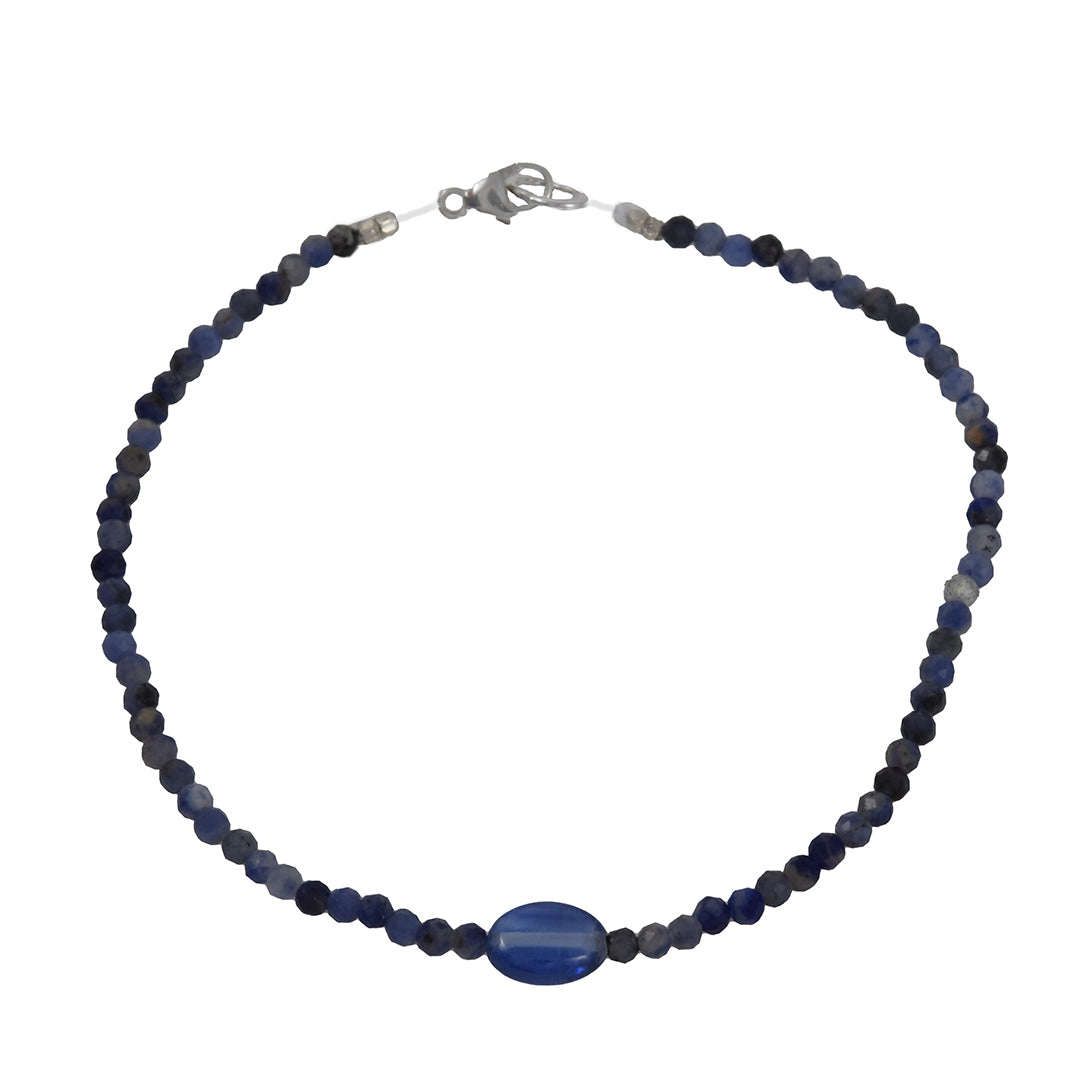 Margaret Solow - Sodalite and Iolite Beaded Bracelet – The Clay Pot