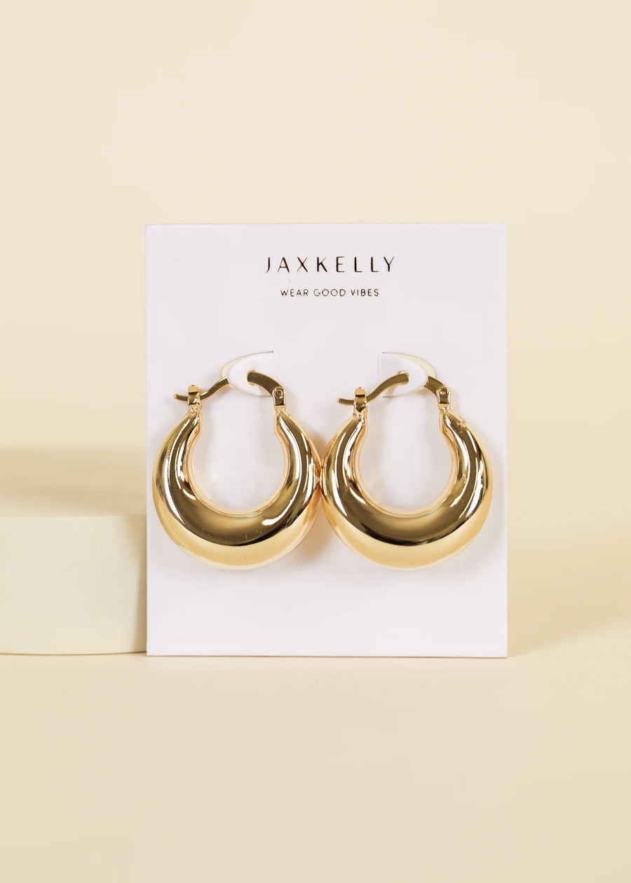 JaxKelly - Sculptural Wide Hoops