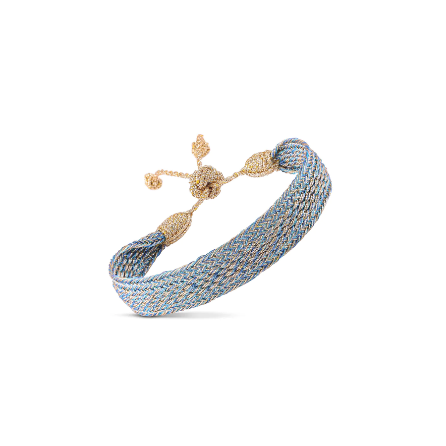 MAAŸAZ - Izy n°1 Bracelet in Gold Denim