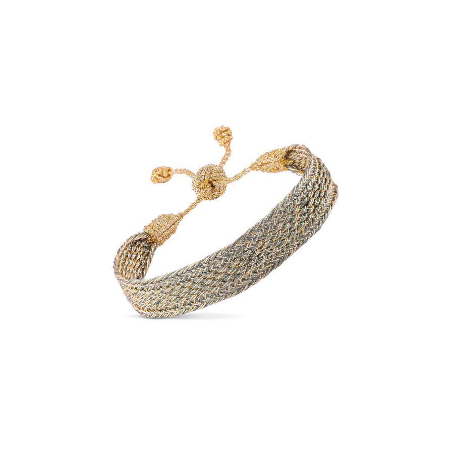 MAAŸAZ - Izy n°1 Bracelet in Gold Khaki