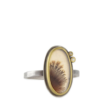 Ananda Khalsa - Dendritic Agate Ring