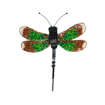 Banded Demoiselle Brooch Pin