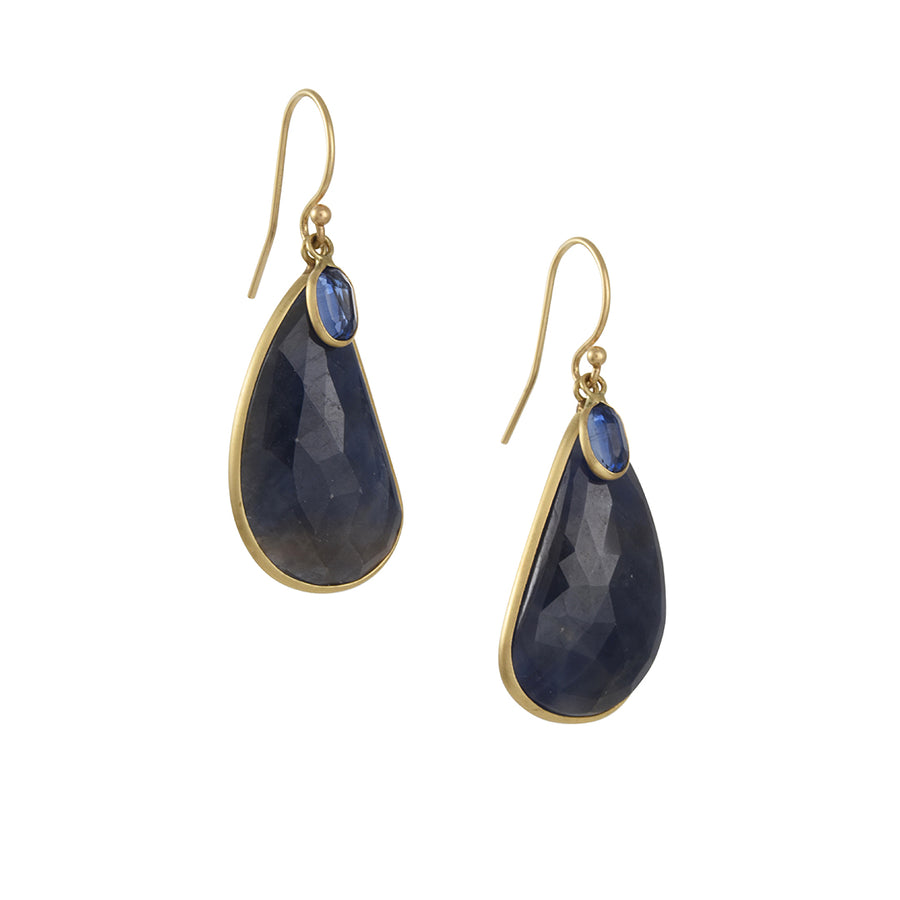 Margaret Solow - Double Sapphire Drop Earrings