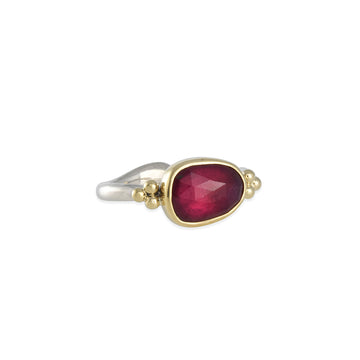 Emily Amey - Rose cut Ruby Ring