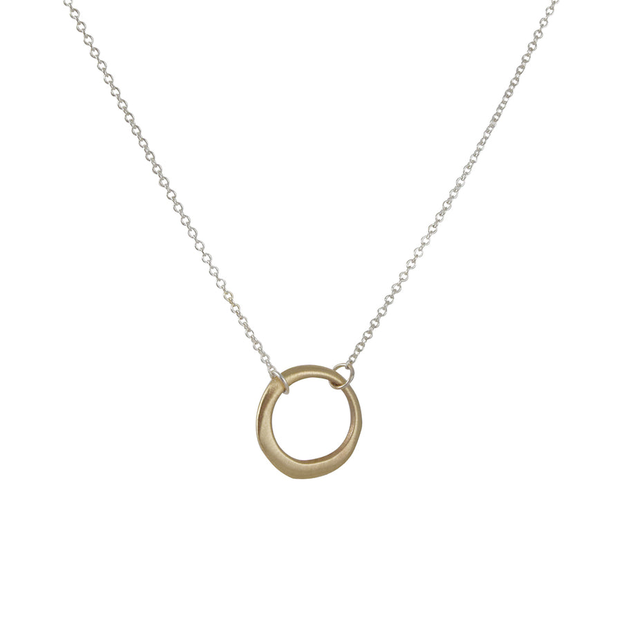 Philippa Roberts - Open Circle Necklace in 14k and Sterling Silver