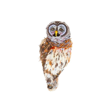 Hoot Owl Brooch Pin