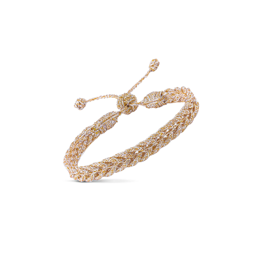 MAAŸAZ - Braided Bracelet in Gold and Silver