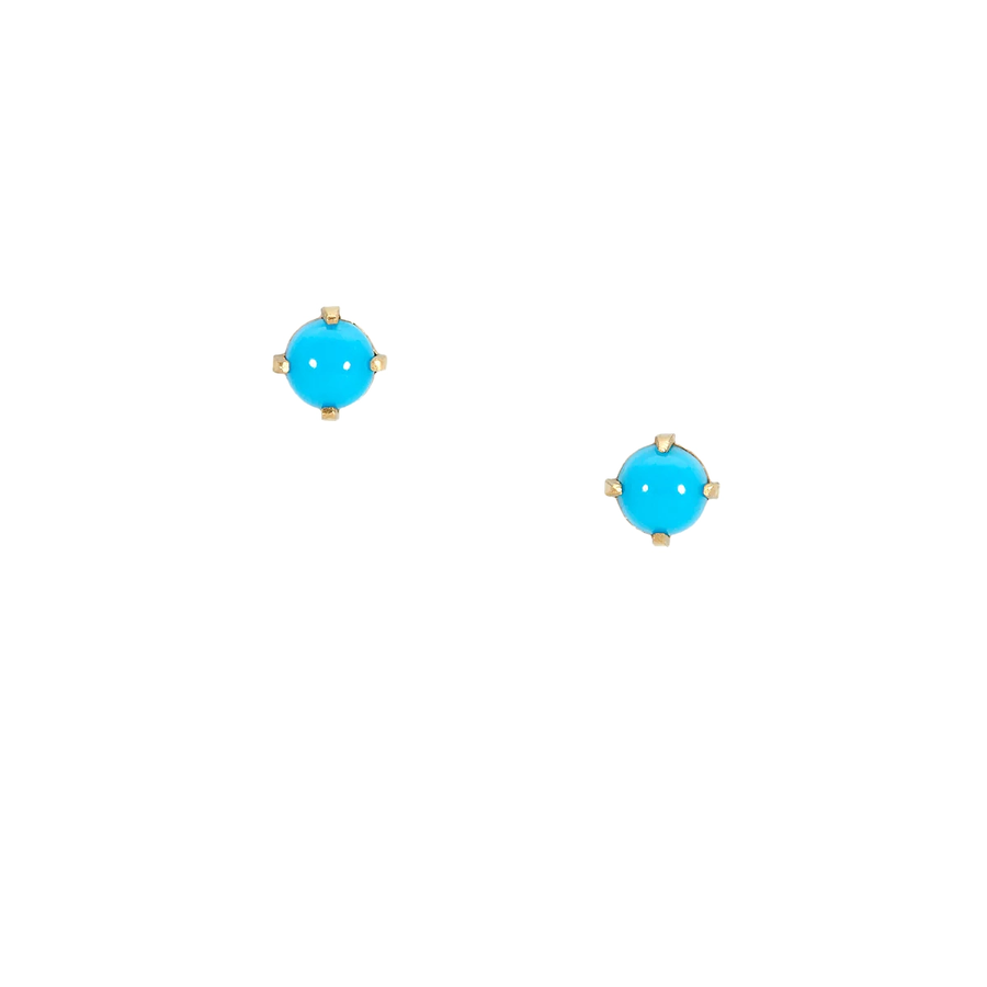 Satomi Kawakita - Cabachon Turquoise Stud Earrings