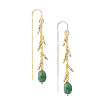 Kate Winternitz - Luna Emerald Earrings