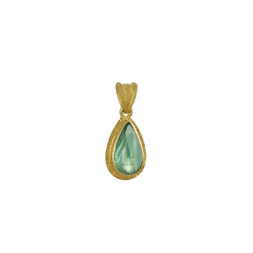 Steven Battelle - Cabochon Teardrop Tsavorite Pendant