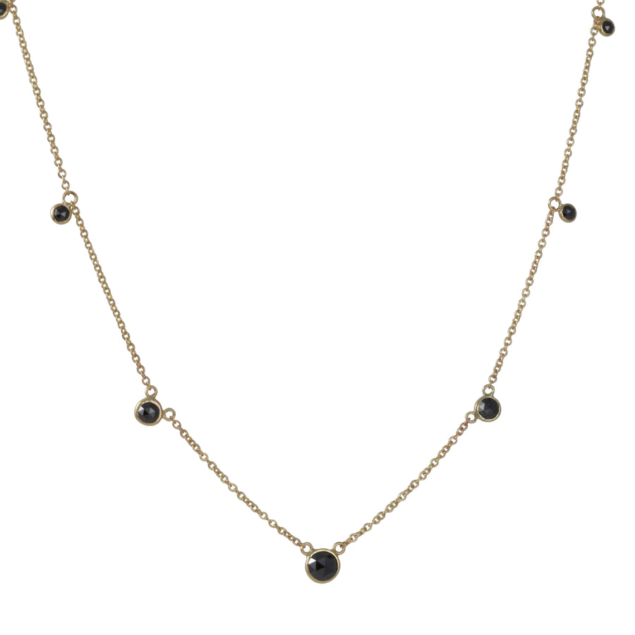 Monica Riley - Seven Graduated Black Diamond Necklace