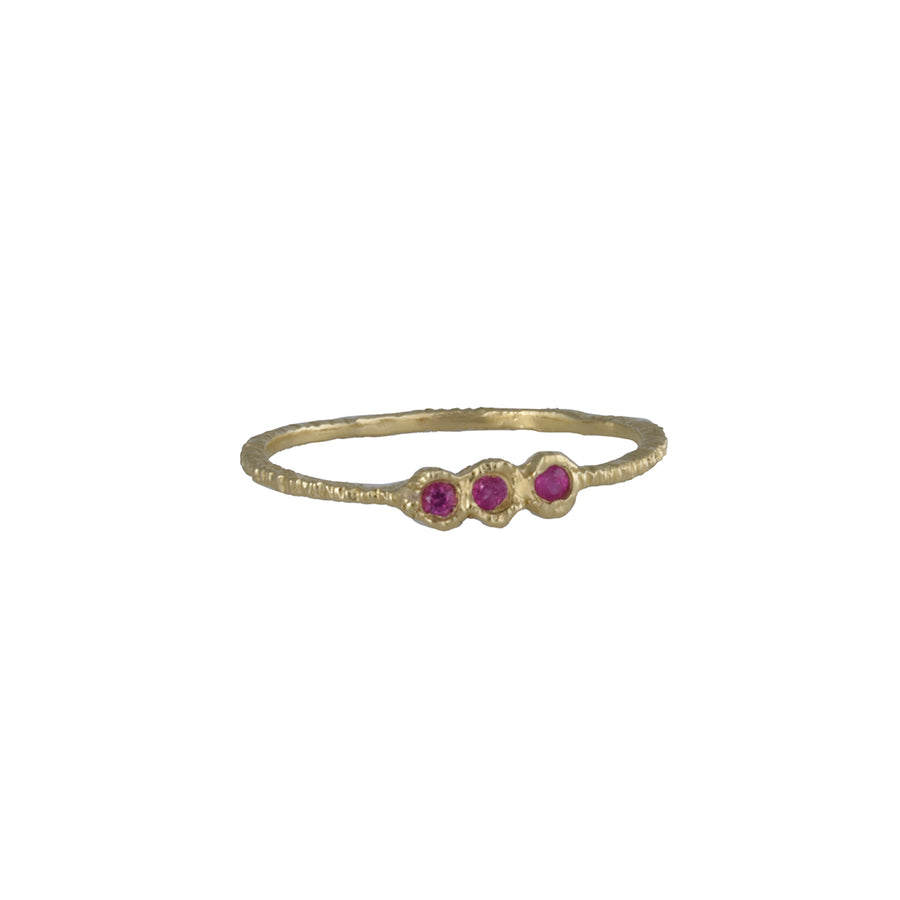 Danielle Welmond - Three Pink Sapphire Ring