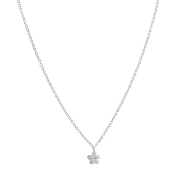 Daisy Necklace with CZ