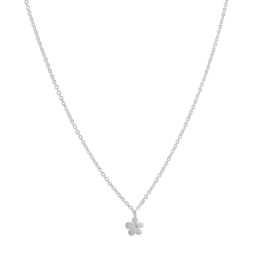 Daisy Necklace with CZ