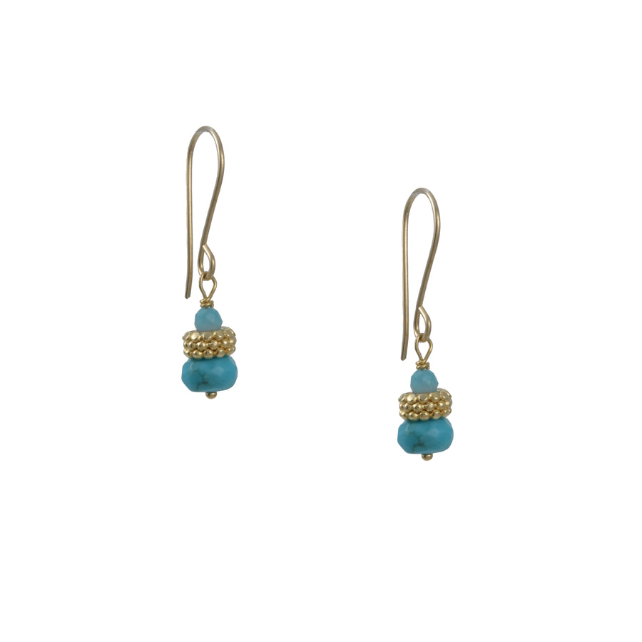 Debbie Fisher - Double Turquoise Earrings