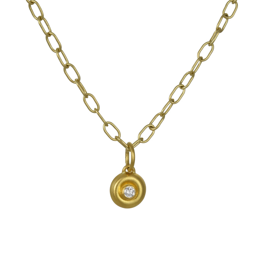 East Camp Goods - Diamond XL Plop Pendant, 22k gold