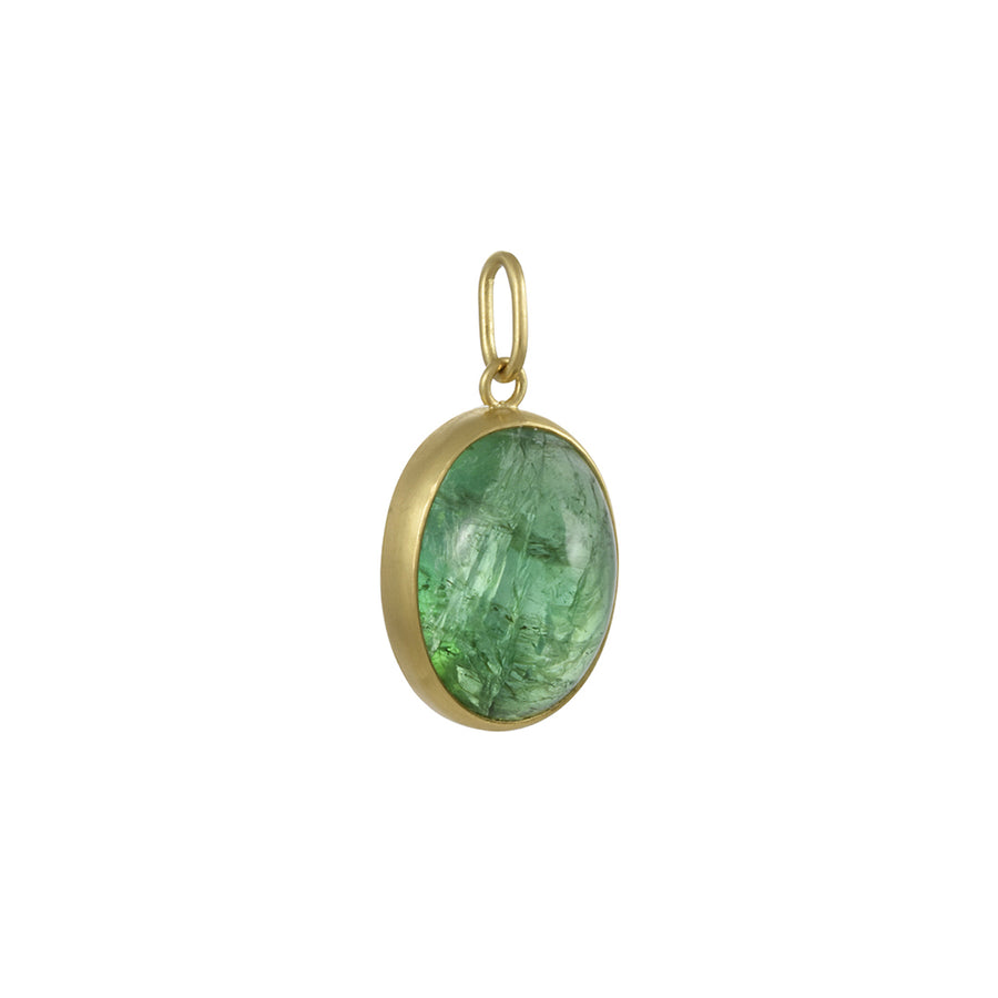 Monica Marcella - Grassy Green Oval Tourmaline Pendant