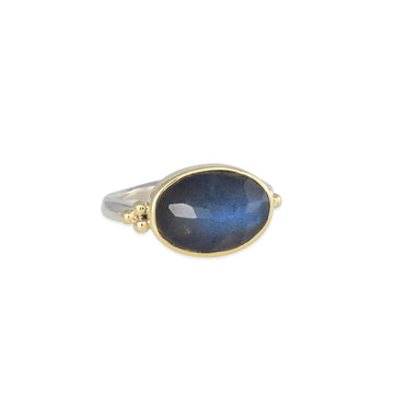 Emily Amey - Rose cut Labradorite Ring