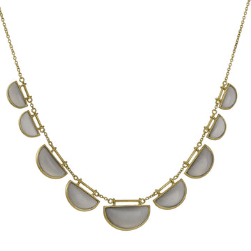 Black Moonstone Illusion Necklace