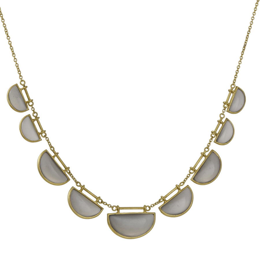 Black Moonstone Illusion Necklace