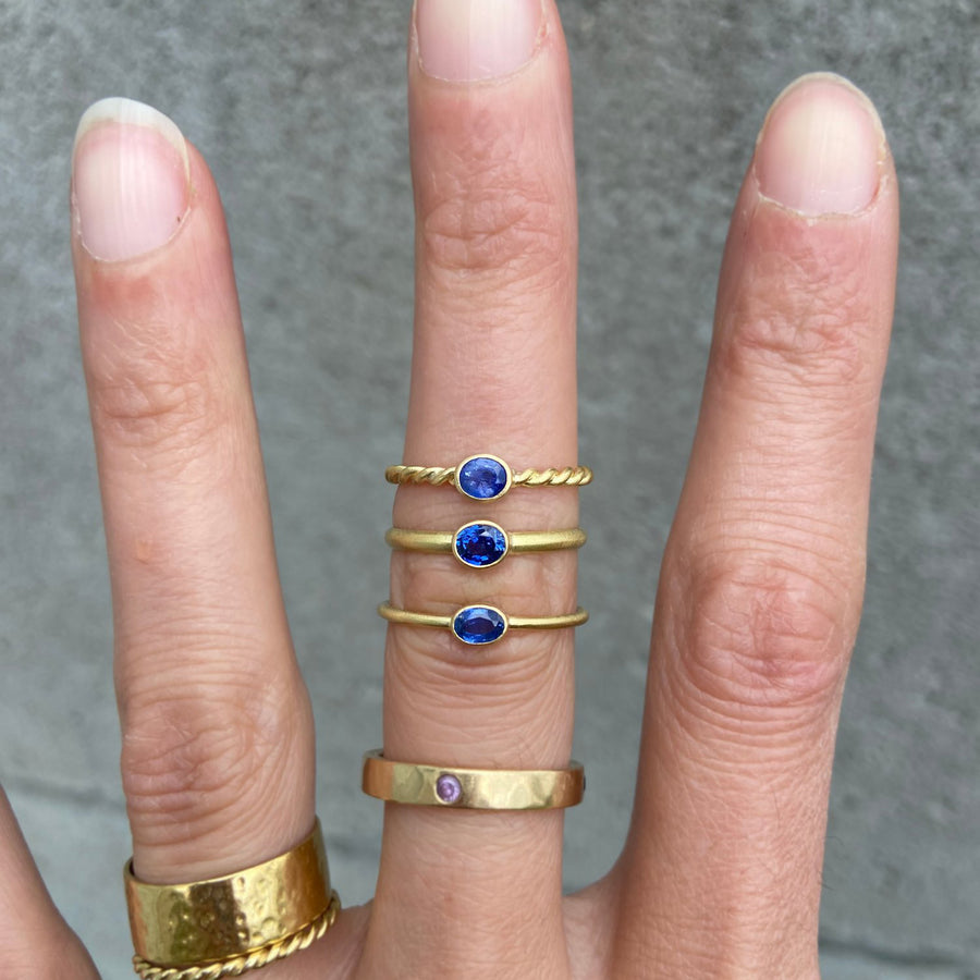 East Camp Goods - Silky Sapphire Twisted Ring