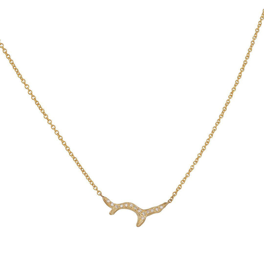 18 kt White Gold Diamond Necklace | Ivan 18 Kr Gold