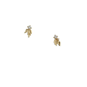 Megan Thorne - Asymmetrical Faye Studs with Diamonds