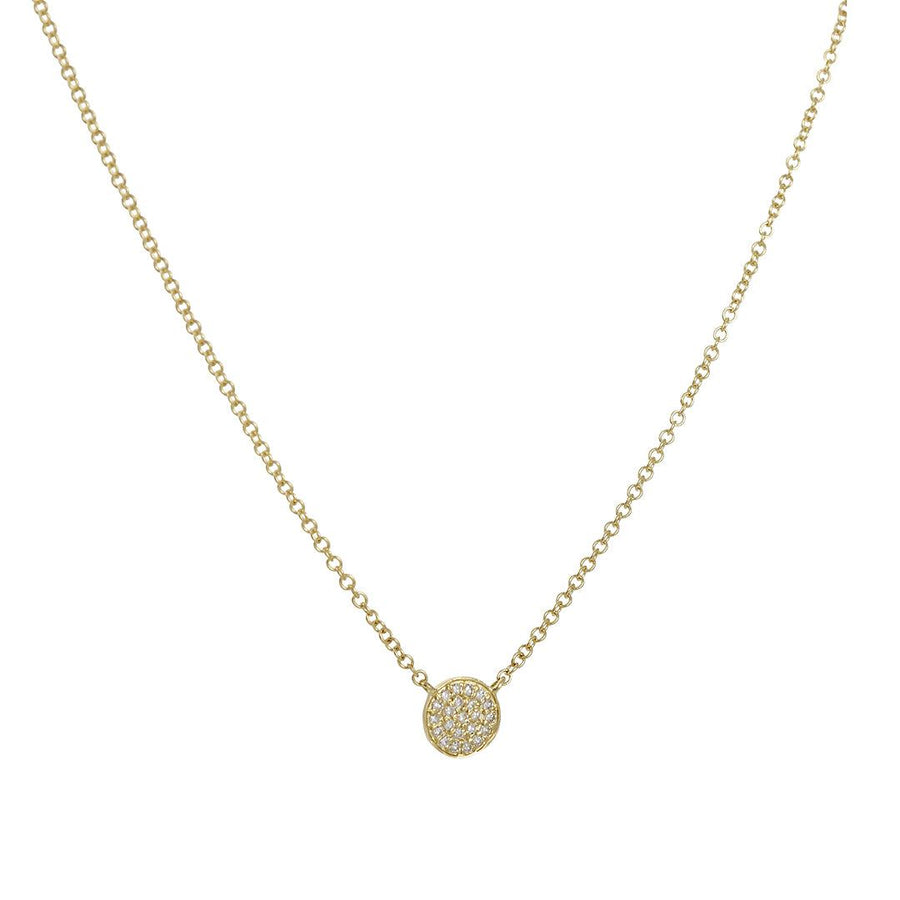 14ct Gold Mini Short Cable Chain Charm Necklace
