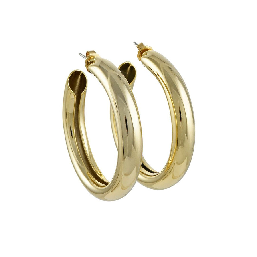 A.V. Max - Large Bella Hoops in Gold - The Clay Pot - A.V. Max - All Earrings, Earring:Hoops, goldfill, hoops