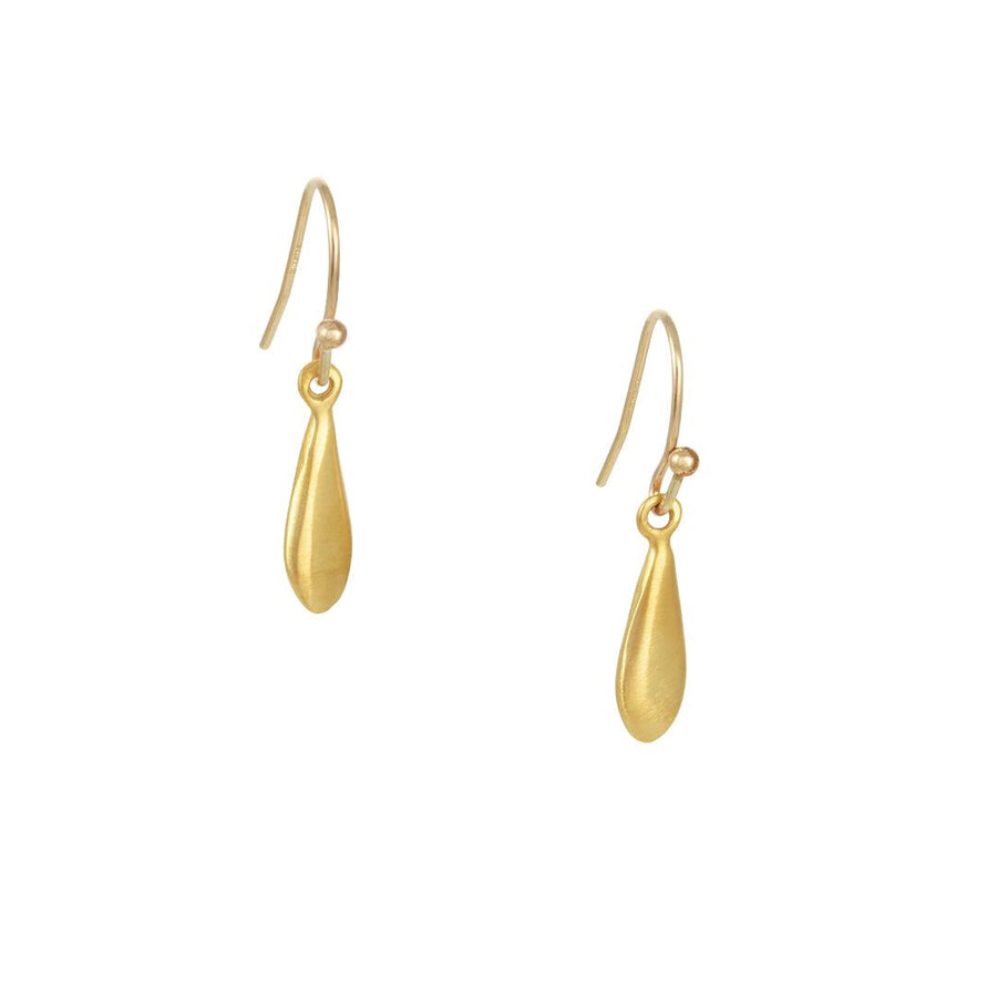 Philippa Roberts - Tiny Gold Vermeil Drop Earrings - The Clay Pot - Philippa Roberts - All Earrings, dangle earrings, Style:Dangle Earrings, vermeil