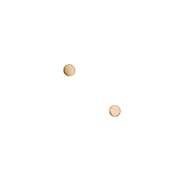 Adorn512 - Tiny Circle Studs - The Clay Pot - Adorn512 - All Earrings, circle, delicate, disc, Earrings:Studs, motherday, mothersday, studs, Style:Studs, vermeil