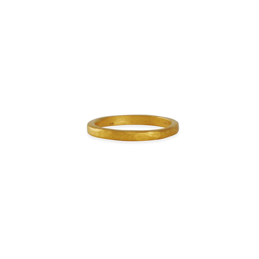 Wedding Band Ring With 24K Gold Finish The Nugget