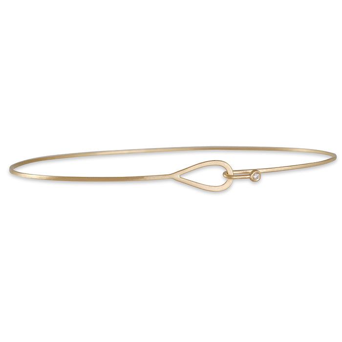 Carla Caruso - Teardrop Diamond Bangle - The Clay Pot - Carla Caruso - 14k gold, banglebracelet, bracelet, mothersday