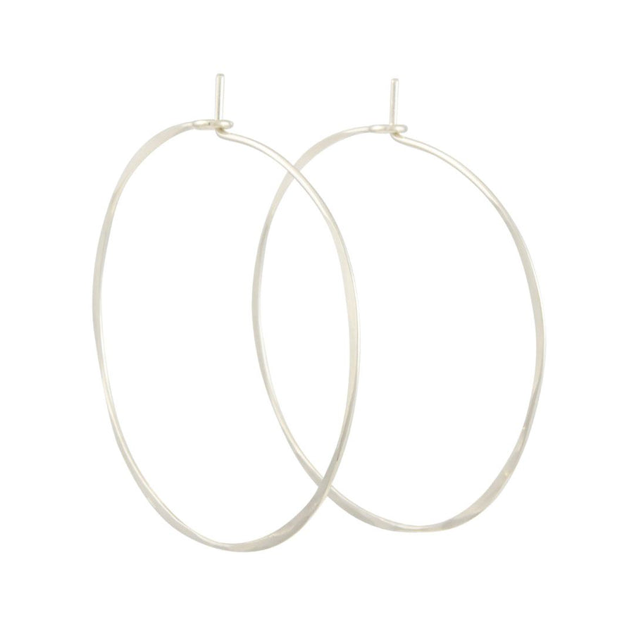 50mm Sterling Silver Gypsy Hoop Earrings - Silver, Gold and Rose gold –  thetorinicollection